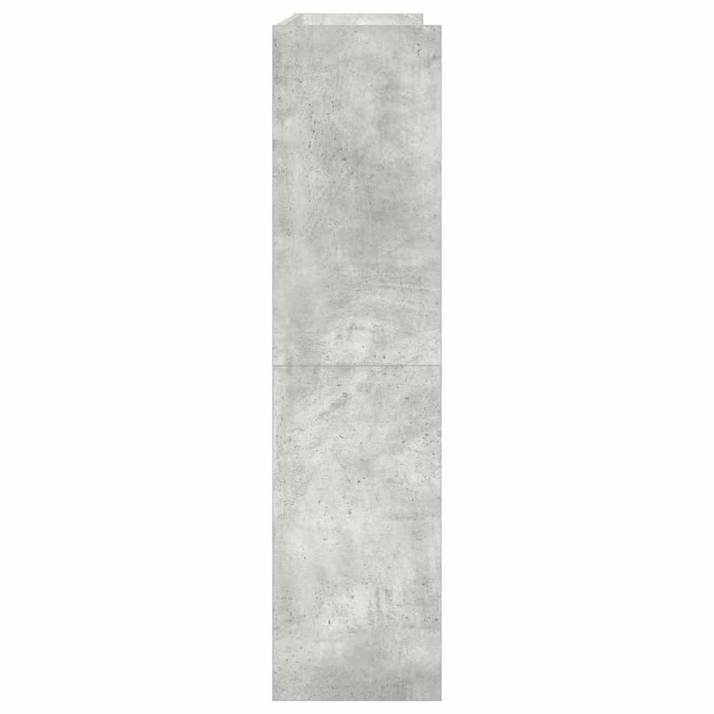 vidaXL Stojak na buty, betonowa szarość, 80x25x100 cm