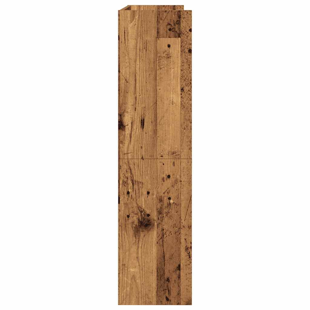 vidaXL Półka na buty, stare drewno, 80x25x100 cm
