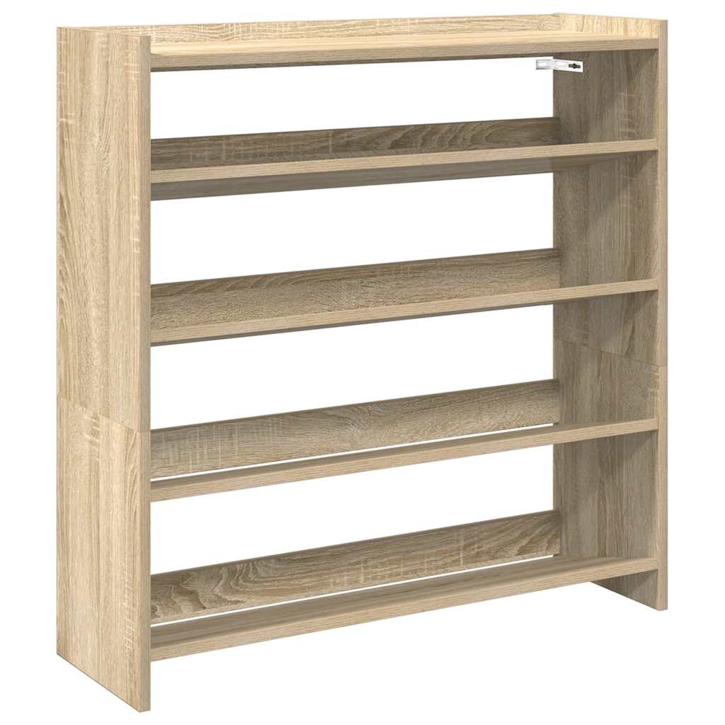 vidaXL Półka na buty, dąb sonoma 80x25x81 , materiał drewnopochodny