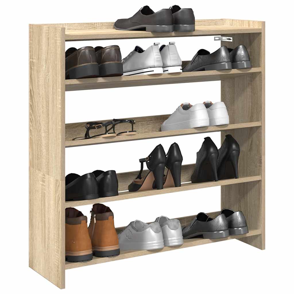 vidaXL Półka na buty, dąb sonoma 80x25x81 , materiał drewnopochodny