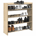 vidaXL Półka na buty, dąb sonoma 80x25x81 , materiał drewnopochodny