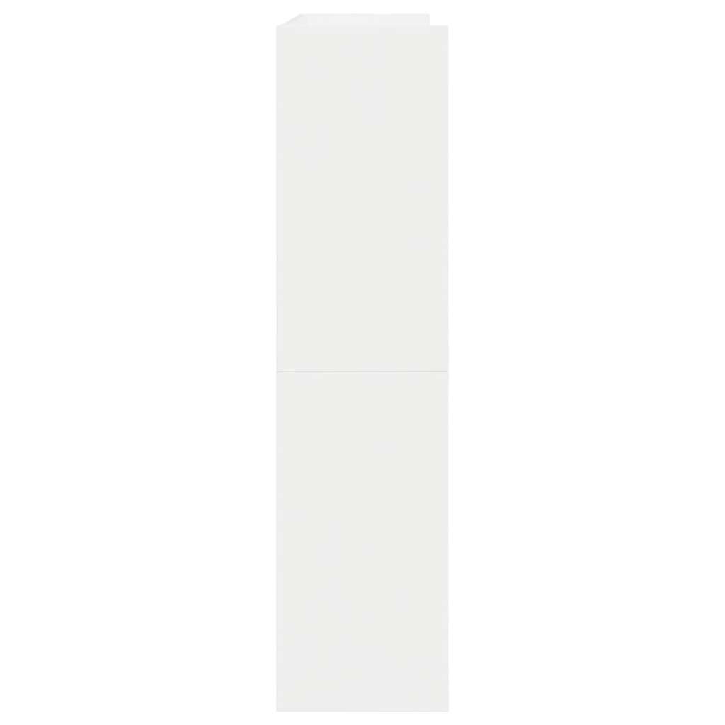 vidaXL Półka na buty, biała, 80x25x62 cm, materiał drewnopochodny