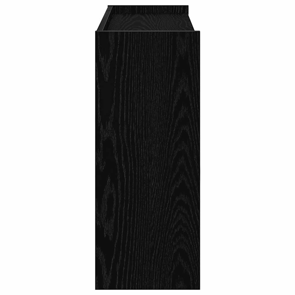 vidaXL Stojak na buty, czarna, 80x25x62 cm, materiał drewnopochodny