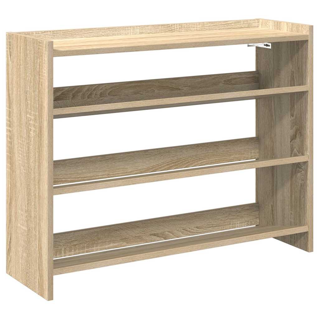 vidaXL Półka na buty, dąb sonoma 80x25x62 cm, materiał drewnopochodny