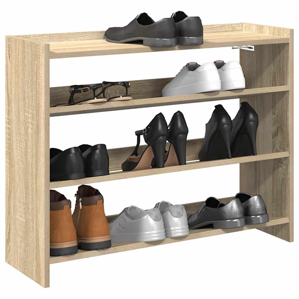 vidaXL Półka na buty, dąb sonoma 80x25x62 cm, materiał drewnopochodny