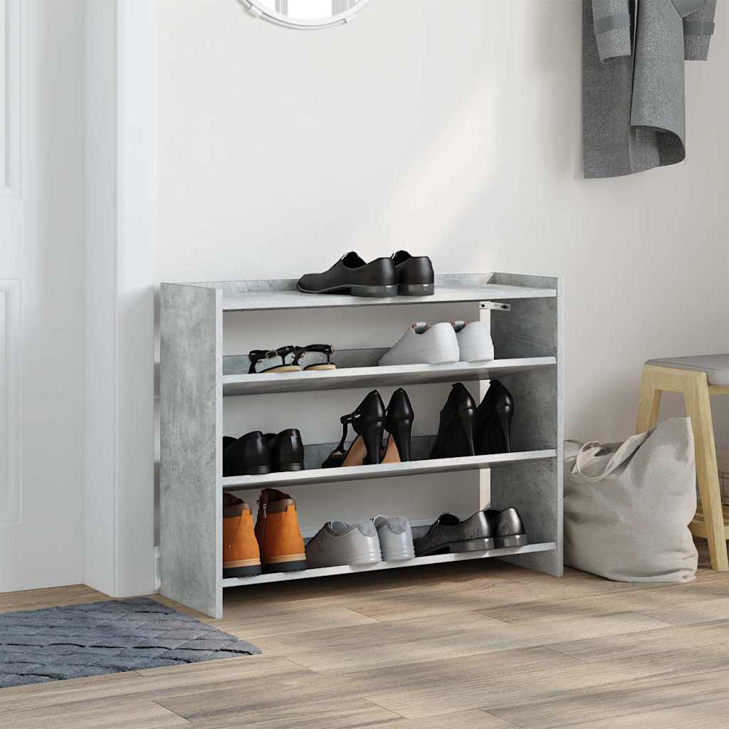 vidaXL Półka na buty, betonowa szarość, 80x25x62 cm