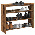 vidaXL Stojak na buty, stare drewno, 80x25x62 cm
