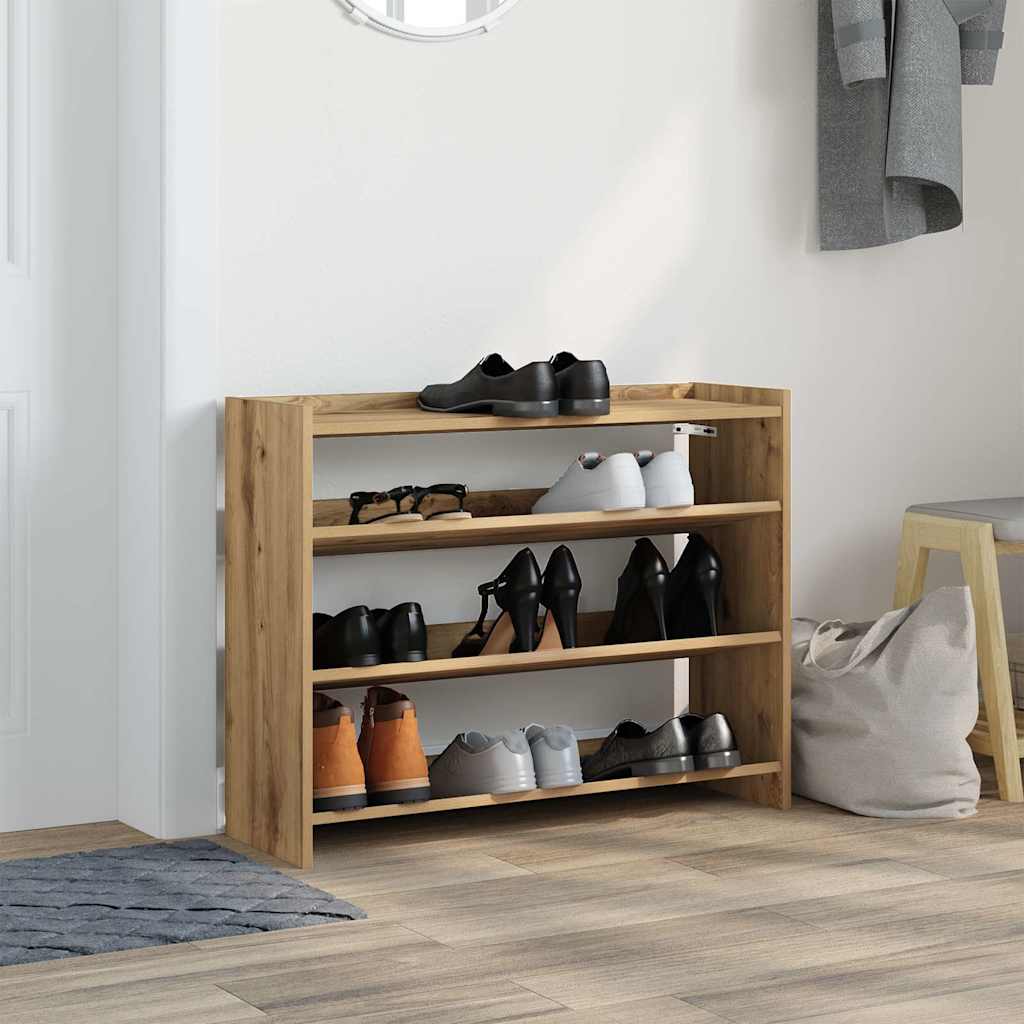 vidaXL Stojak na buty, dąb artisan, 80x25x62 cm