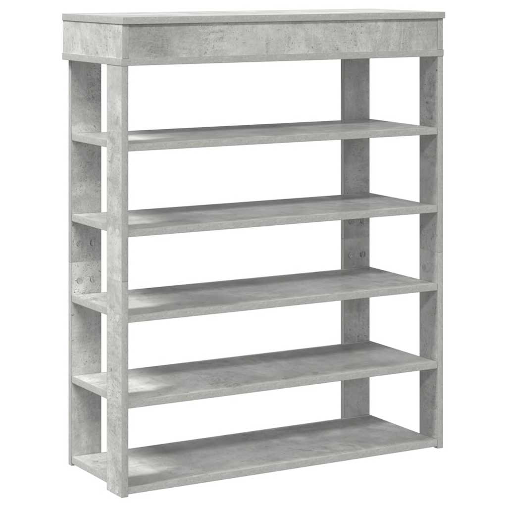 vidaXL Półka na buty, Concrete Oak 80x30x98 cm