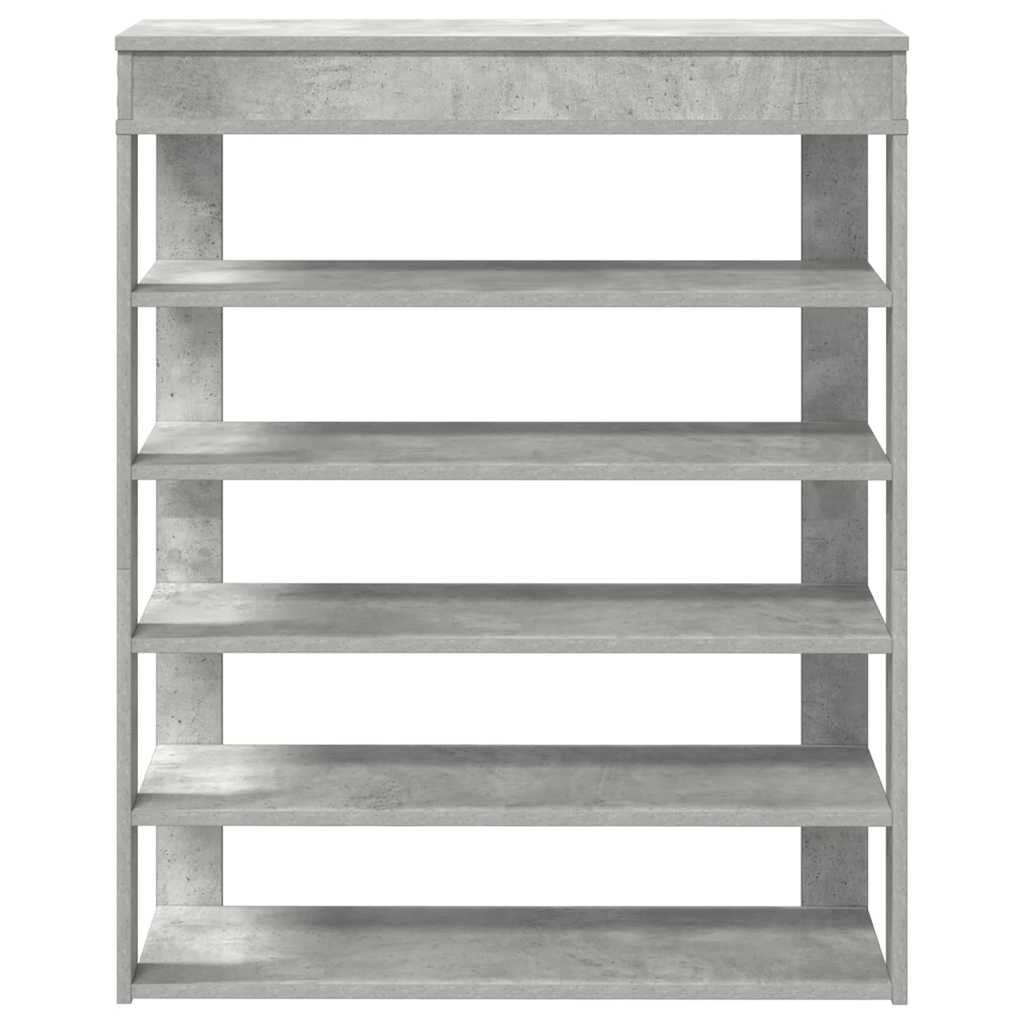 vidaXL Półka na buty, Concrete Oak 80x30x98 cm
