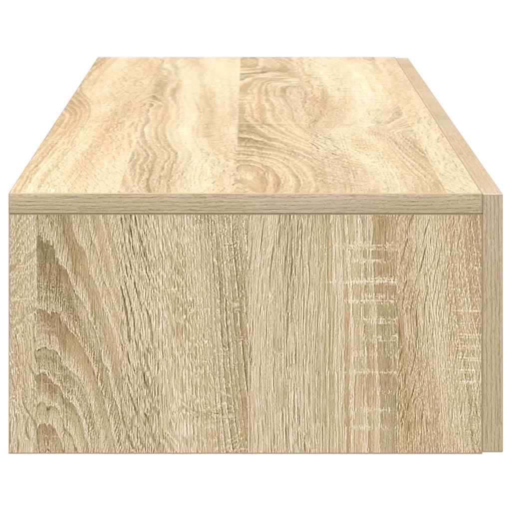 vidaXL Półka ścienna z szufladami, dąb sonoma, 60x26,5x15 cm