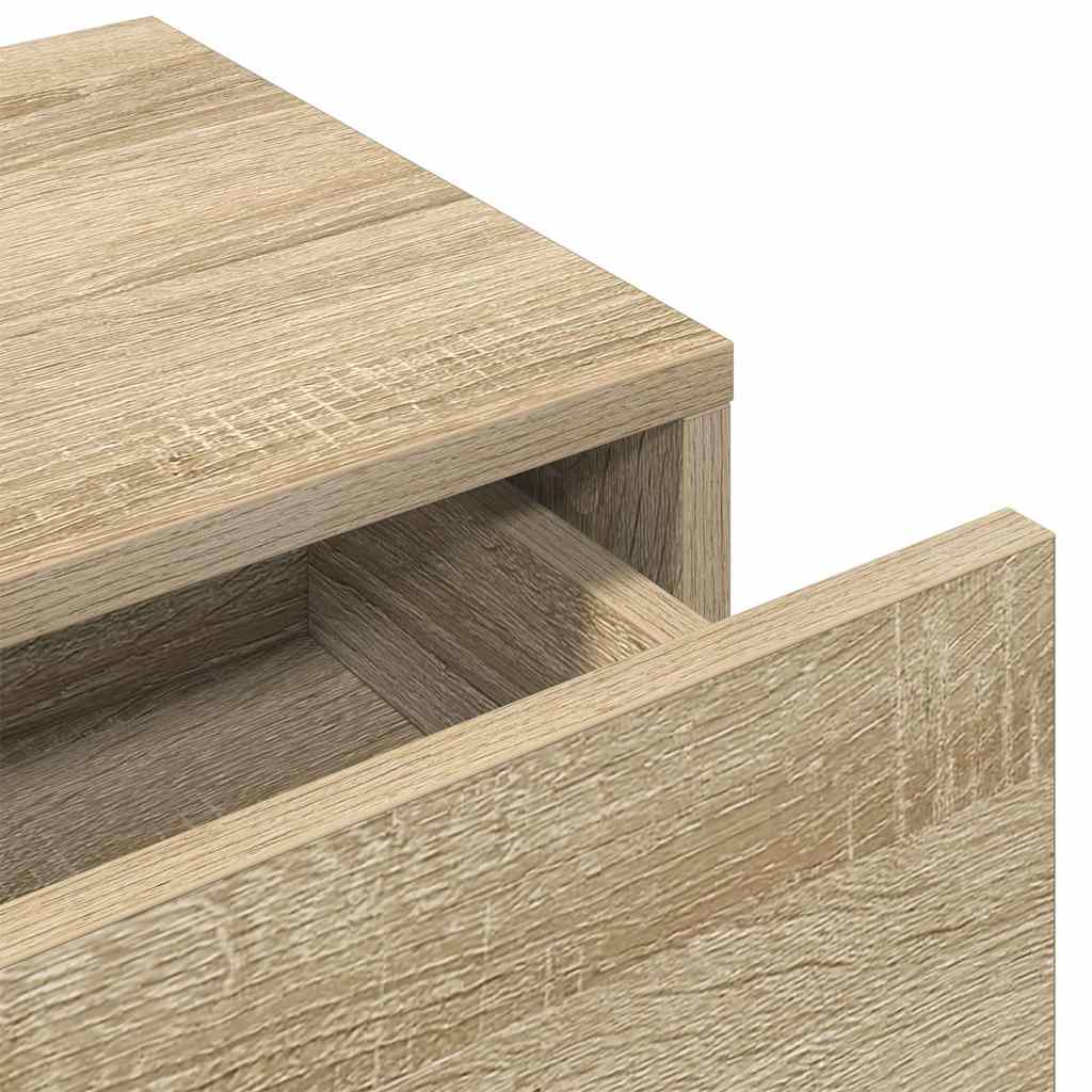 vidaXL Półka ścienna z szufladami, dąb sonoma, 60x26,5x15 cm