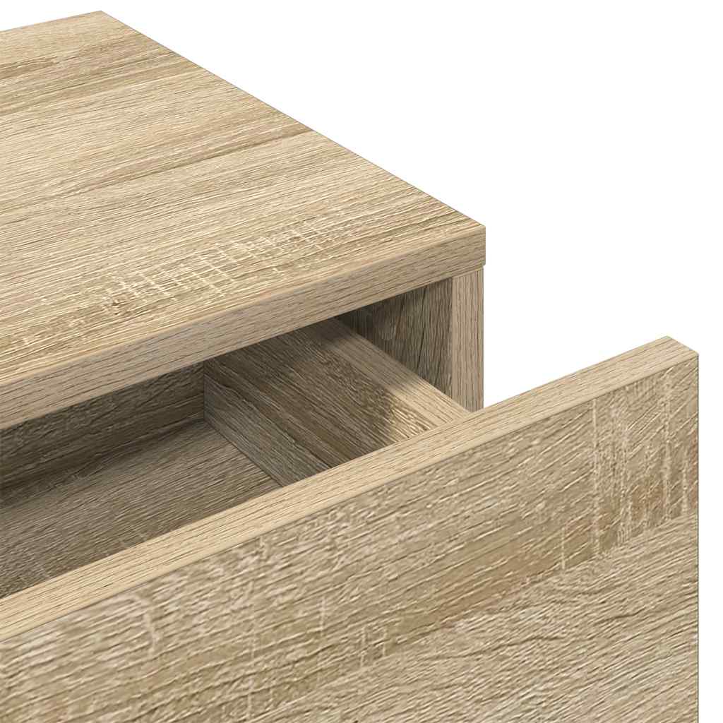 vidaXL Półka ścienna z szufladami, dąb sonoma, 100x36x19 cm