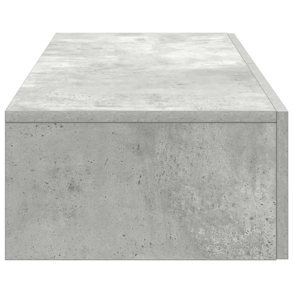 vidaXL Półka ścienna z szufladami, szarość betonu 100x36x19 cm