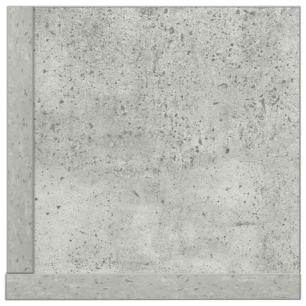 vidaXL Półki ścienne, 2 szt., szarość betonu, 75x16,5x16,5 cm