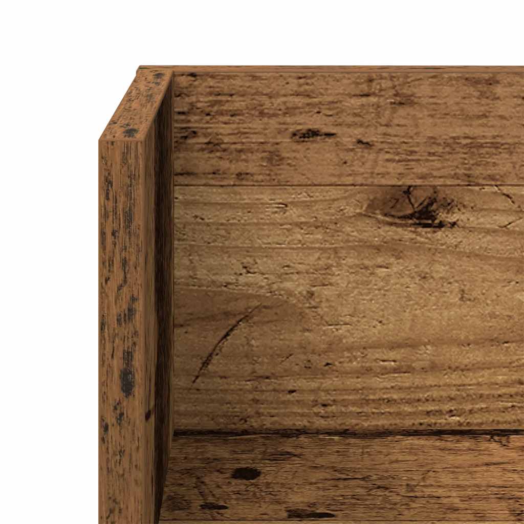vidaXL Półki ścienne, 2 szt., stare drewno, 100x16,5x16,5 cm