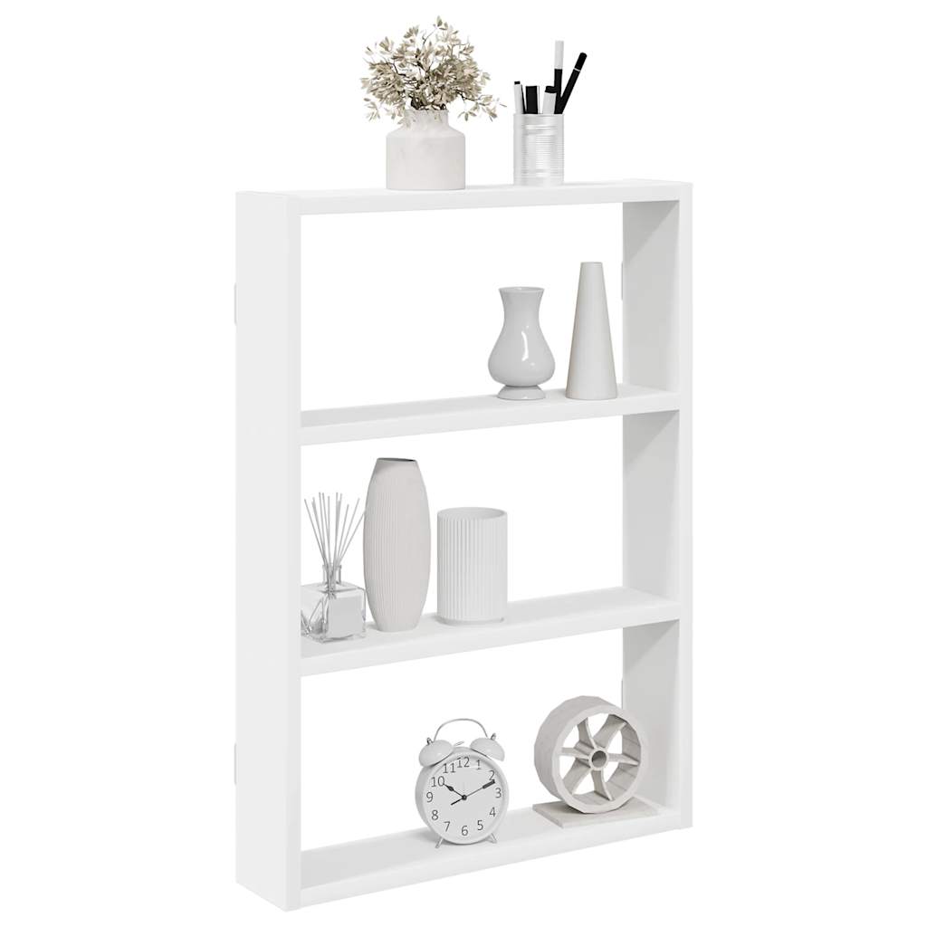 vidaXL Półka ścienna, biała, 43x9x60 cm, materiał drewnopochodny