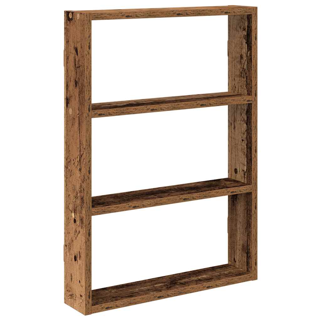 vidaXL Półka ścienna, stare drewno, 43x9x60cm, materiał drewnopochodny