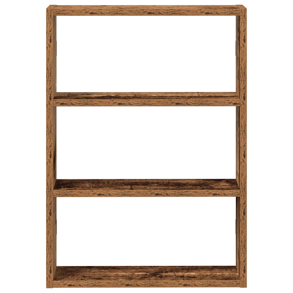 vidaXL Półka ścienna, stare drewno, 43x9x60cm, materiał drewnopochodny