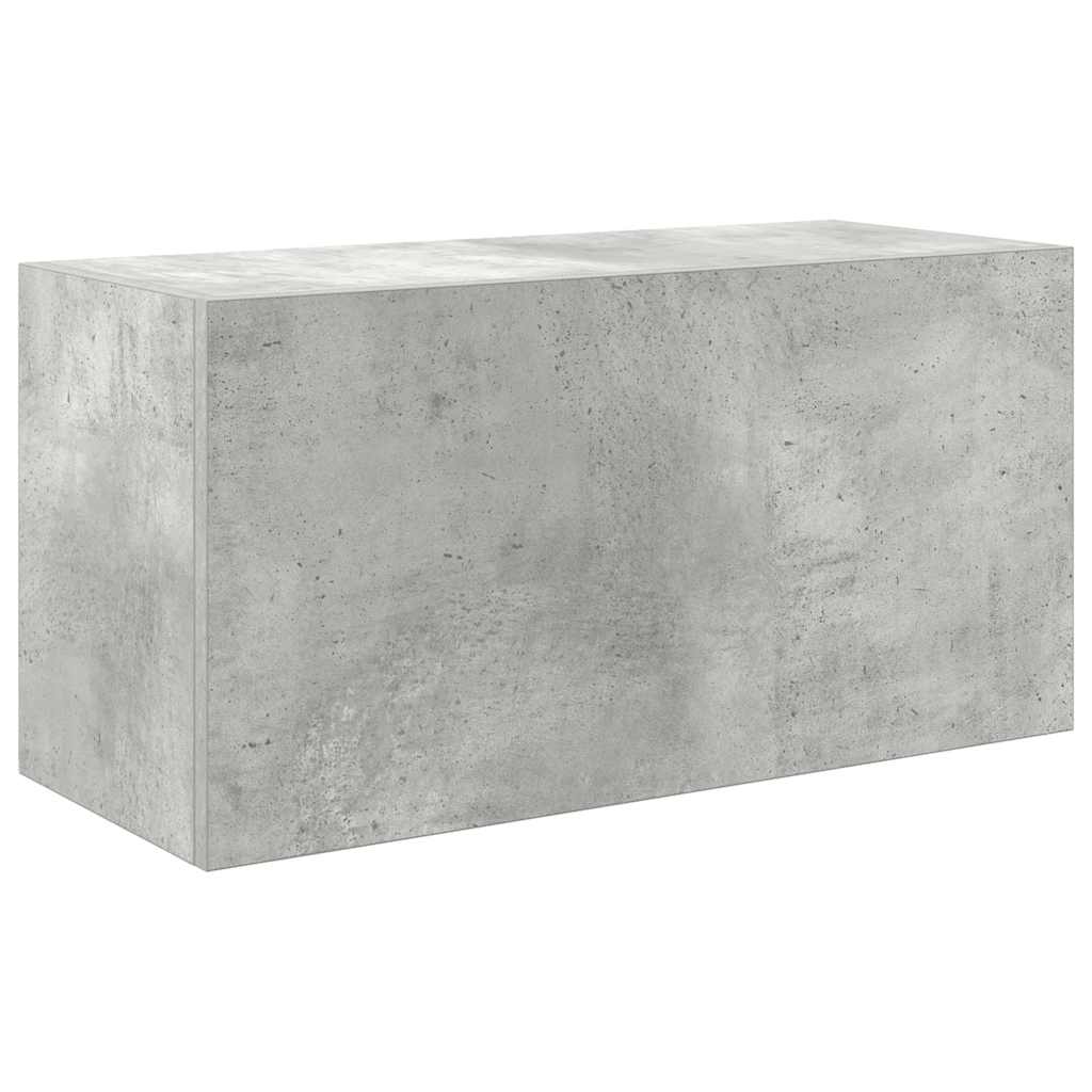 vidaXL Wisząca szafka łazienkowa, szarość betonu, 60x25x30 cm