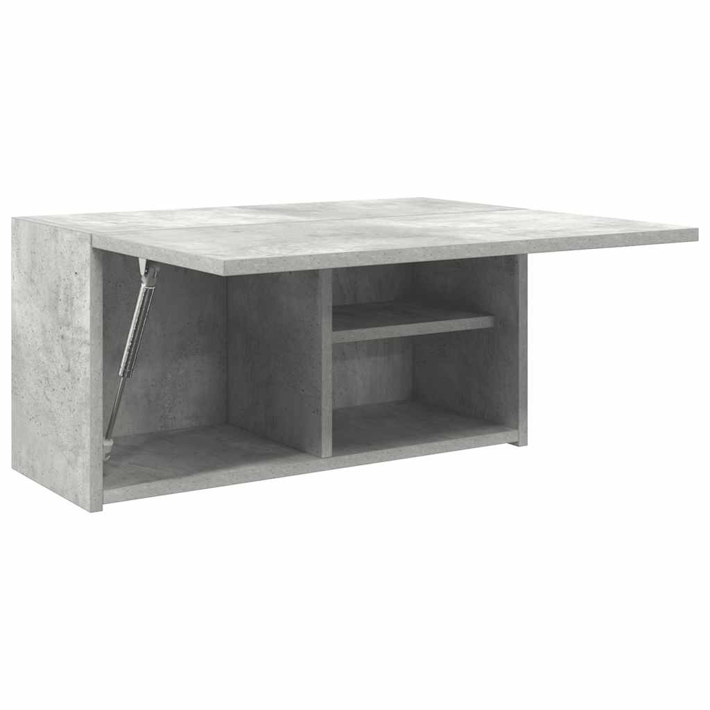 vidaXL Wisząca szafka łazienkowa, szarość betonu, 60x25x30 cm