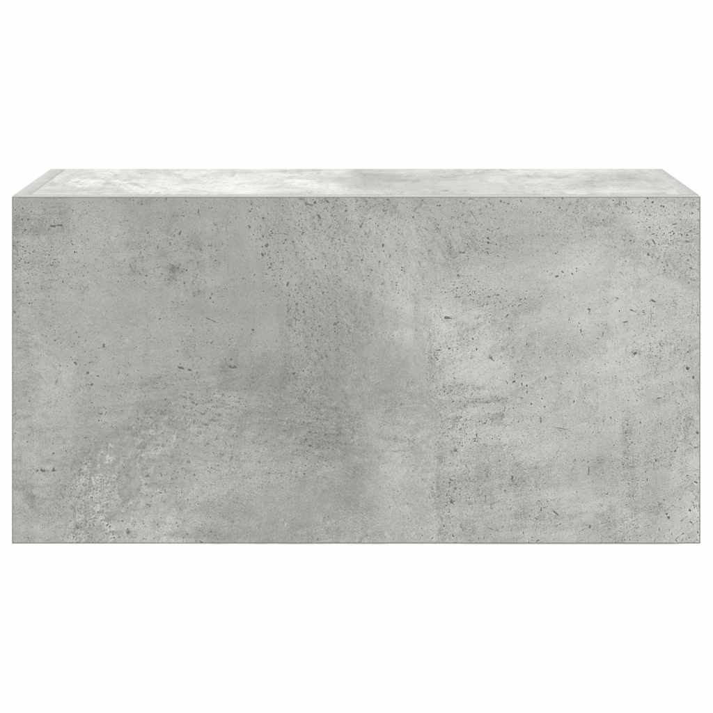 vidaXL Wisząca szafka łazienkowa, szarość betonu, 60x25x30 cm