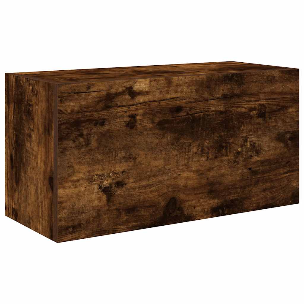 vidaXL Wisząca szafka łazienkowa, przydymiony dąb, 60x25x30 cm
