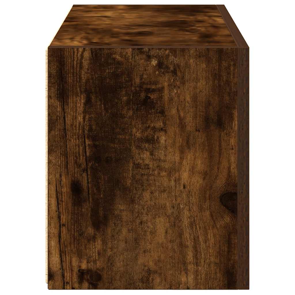 vidaXL Wisząca szafka łazienkowa, przydymiony dąb, 60x25x30 cm