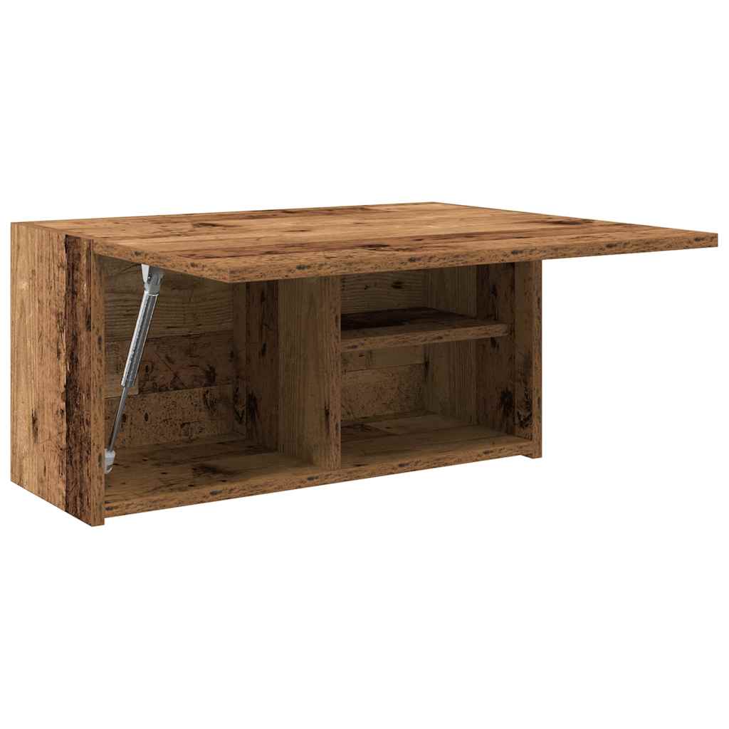 vidaXL Wisząca szafka łazienkowa, stare drewno, 60x25x30 cm
