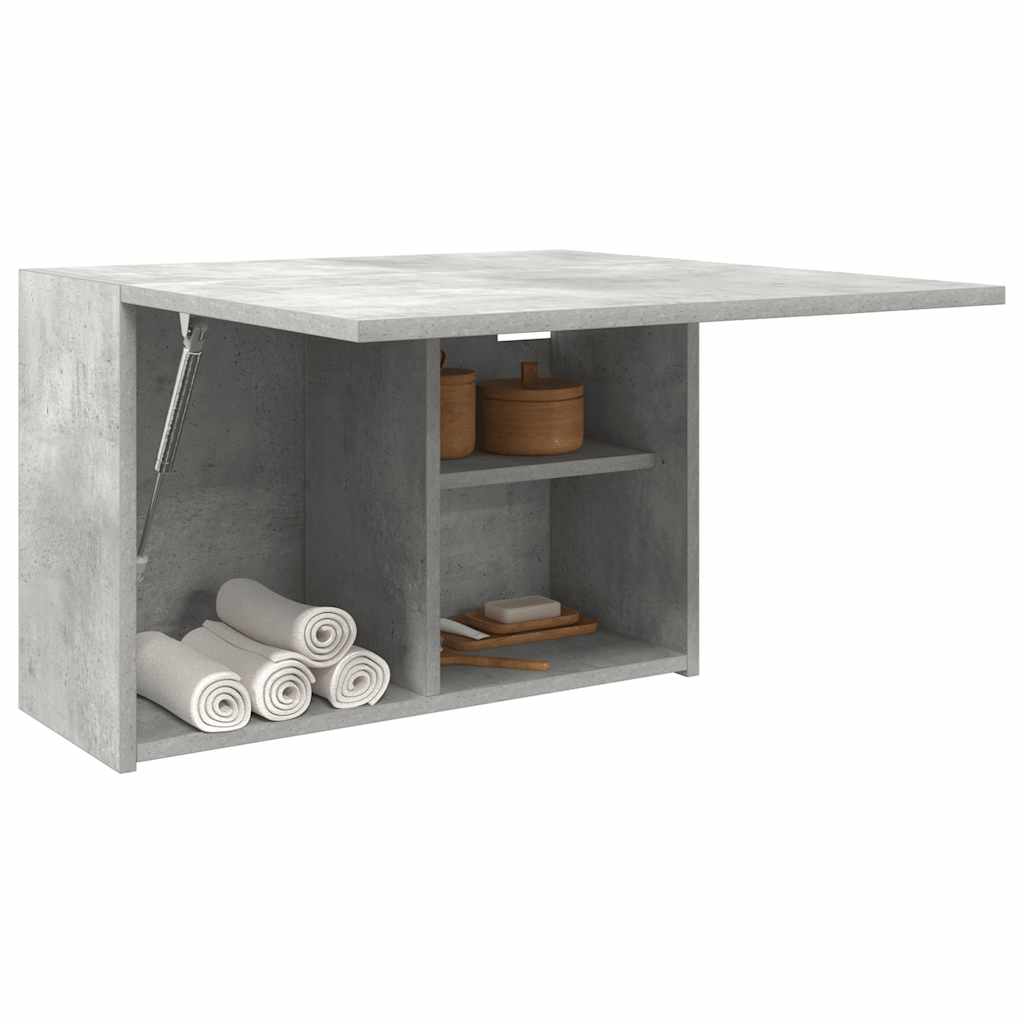 vidaXL Wisząca szafka łazienkowa, szarość betonu, 60x25x40 cm