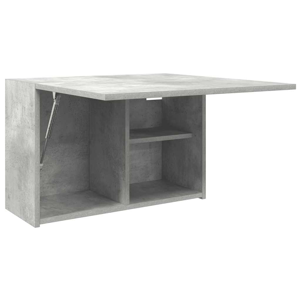 vidaXL Wisząca szafka łazienkowa, szarość betonu, 60x25x40 cm