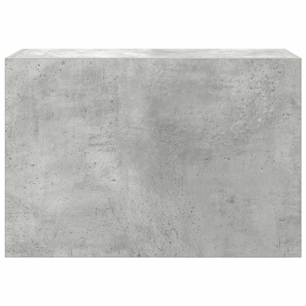 vidaXL Wisząca szafka łazienkowa, szarość betonu, 60x25x40 cm