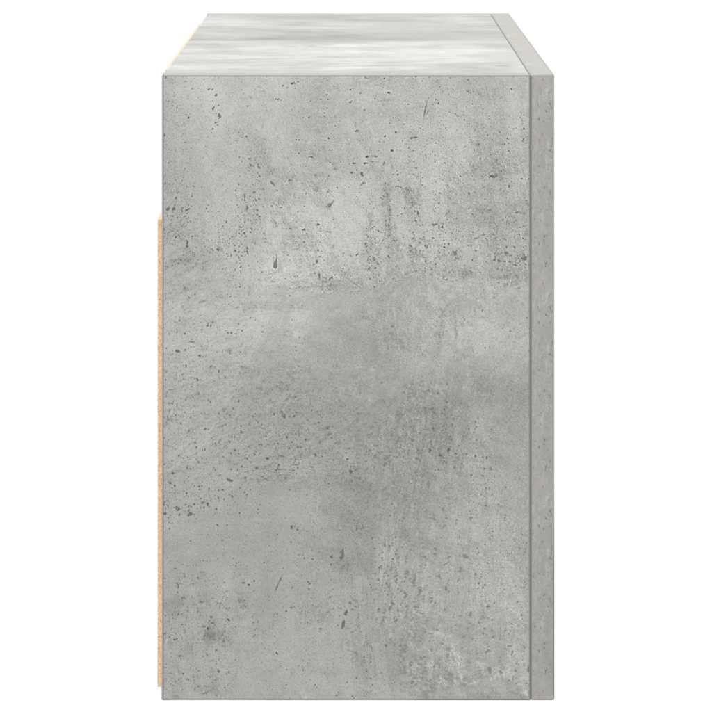 vidaXL Wisząca szafka łazienkowa, szarość betonu, 60x25x40 cm