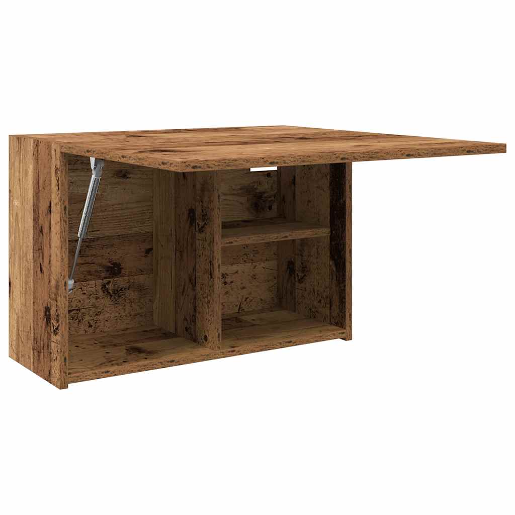 vidaXL Wisząca szafka łazienkowa, stare drewno, 60x25x40 cm