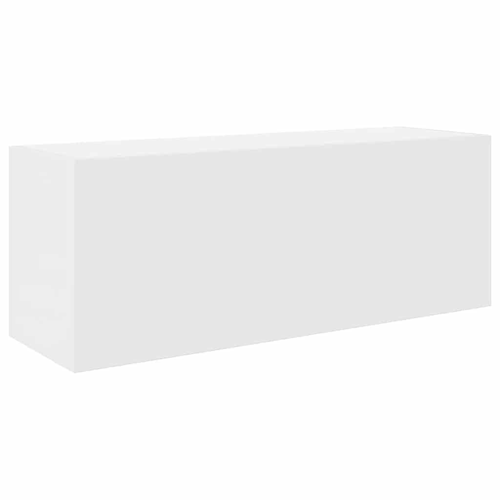 vidaXL Wisząca szafka łazienkowa, biała, 80x25x30 cm