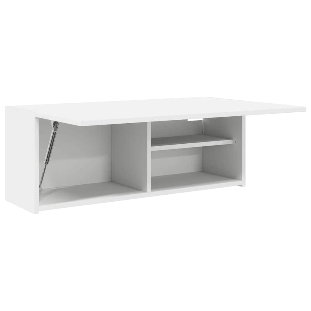 vidaXL Wisząca szafka łazienkowa, biała, 80x25x30 cm
