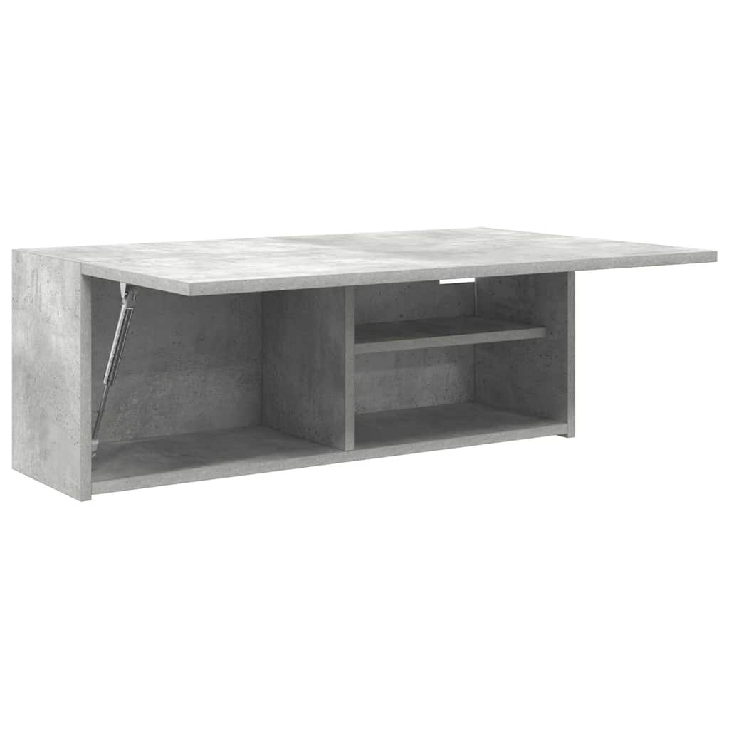 vidaXL Wisząca szafka łazienkowa, szarość betonu, 80x25x30 cm