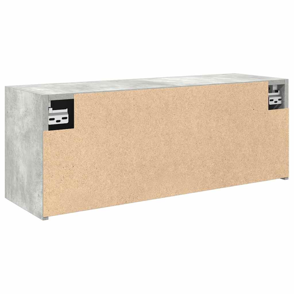 vidaXL Wisząca szafka łazienkowa, szarość betonu, 80x25x30 cm