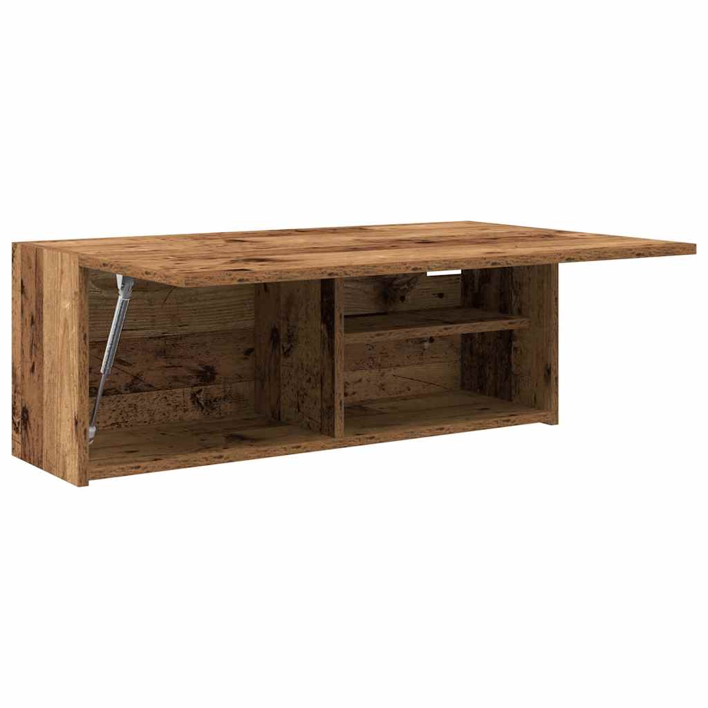 vidaXL Wisząca szafka łazienkowa, stare drewno, 80x25x30 cm