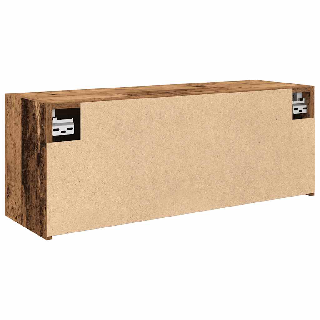 vidaXL Wisząca szafka łazienkowa, stare drewno, 80x25x30 cm