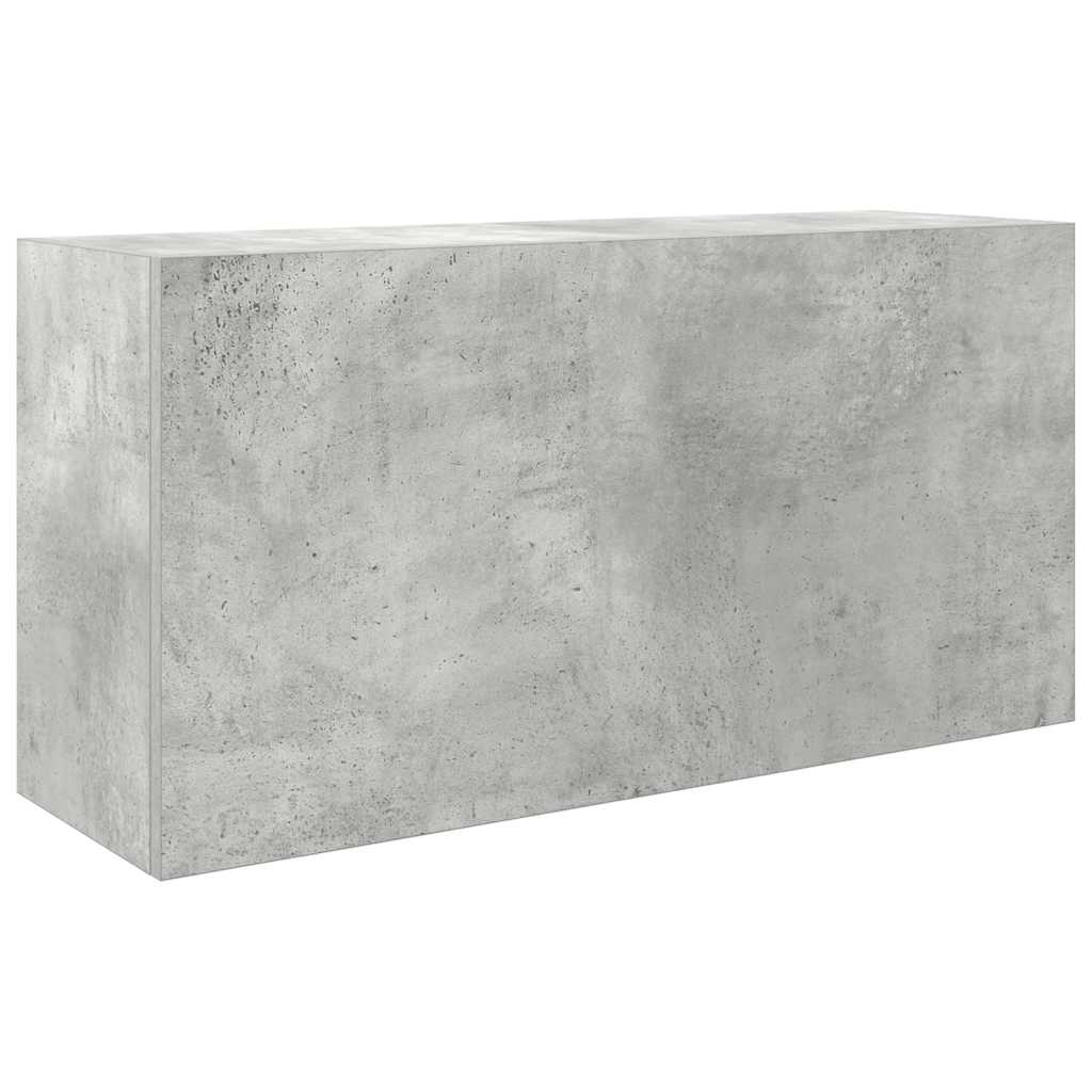 vidaXL Wisząca szafka łazienkowa, szarość betonu, 80x25x40 cm
