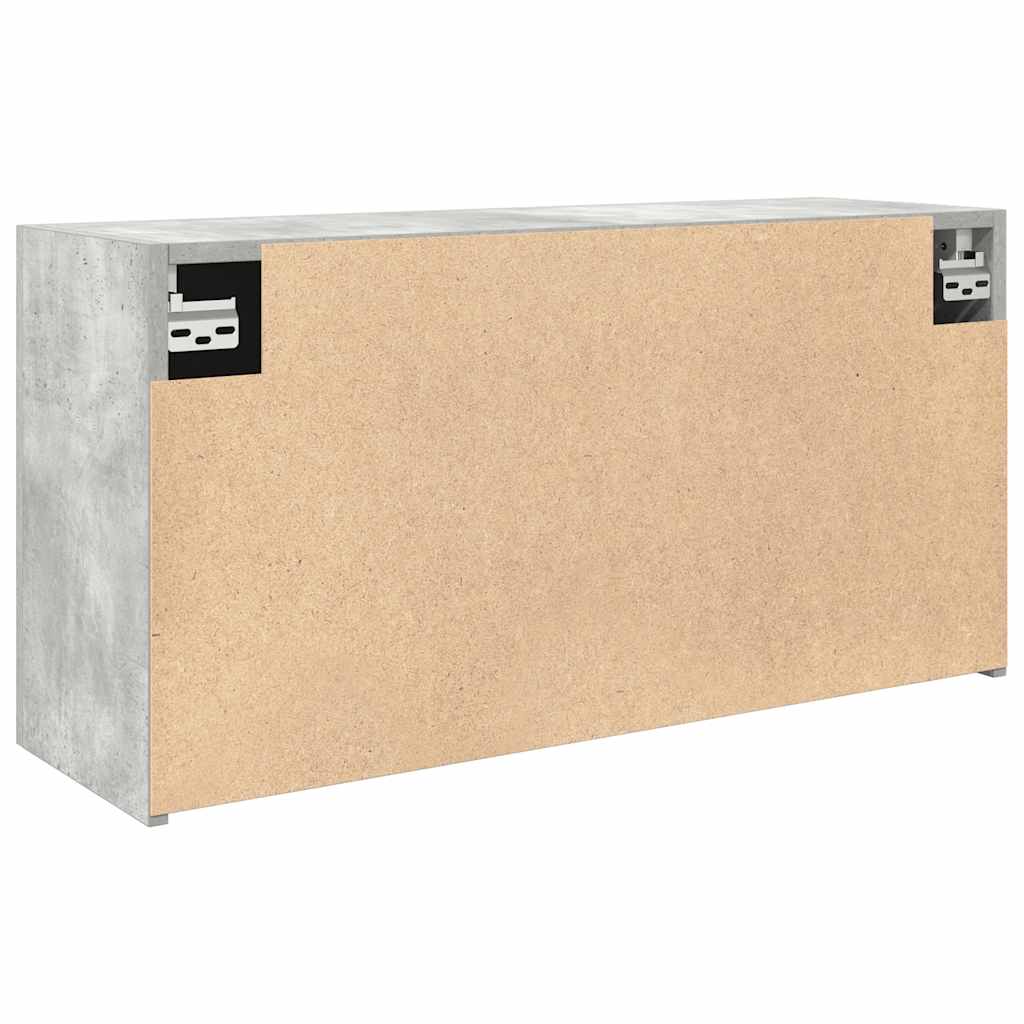 vidaXL Wisząca szafka łazienkowa, szarość betonu, 80x25x40 cm