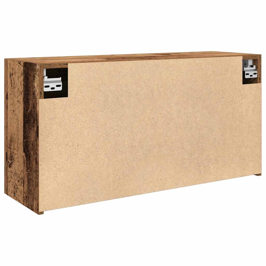vidaXL Wisząca szafka łazienkowa, stare drewno, 80x25x40 cm