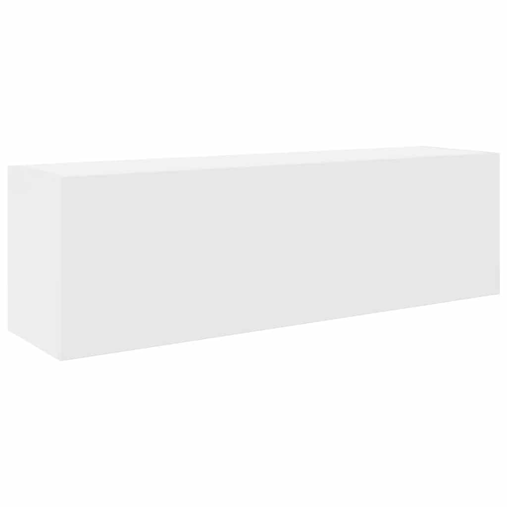 vidaXL Wisząca szafka łazienkowa, biała, 100x25x30 cm