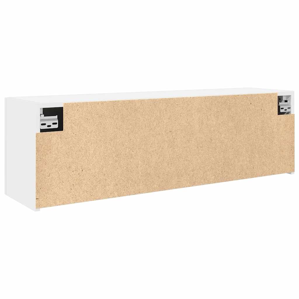 vidaXL Wisząca szafka łazienkowa, biała, 100x25x30 cm