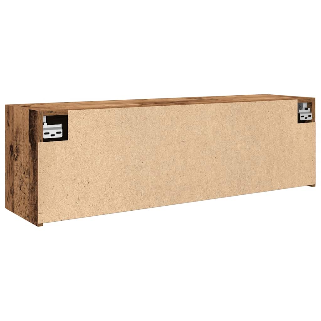 vidaXL Wisząca szafka łazienkowa, stare drewno, 100x25x30 cm