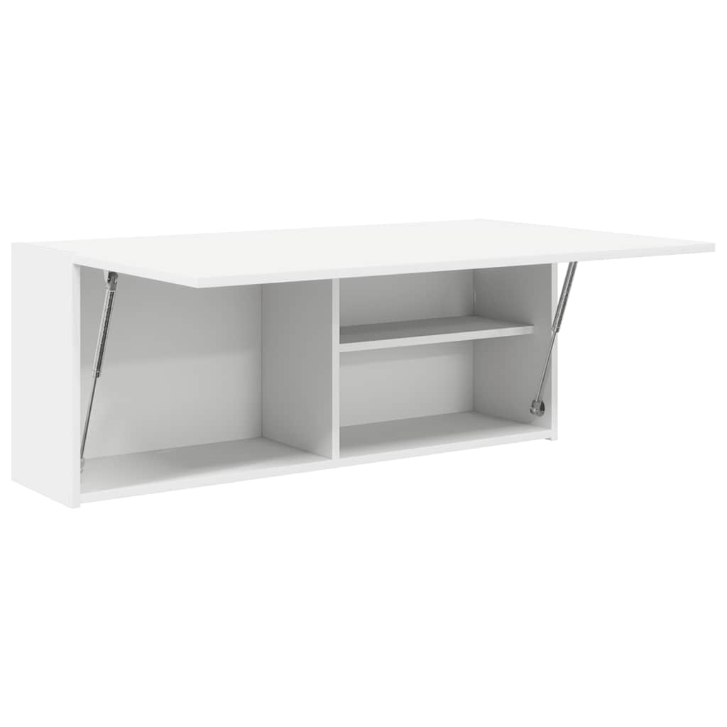 vidaXL Wisząca szafka łazienkowa, biała, 100x25x40 cm