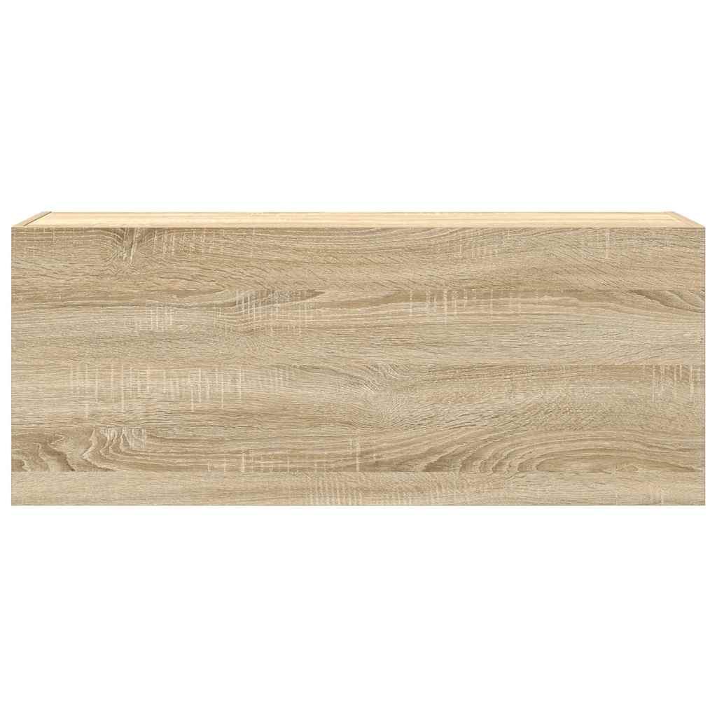 vidaXL Wisząca szafka łazienkowa, dąb sonoma, 100x25x40 cm