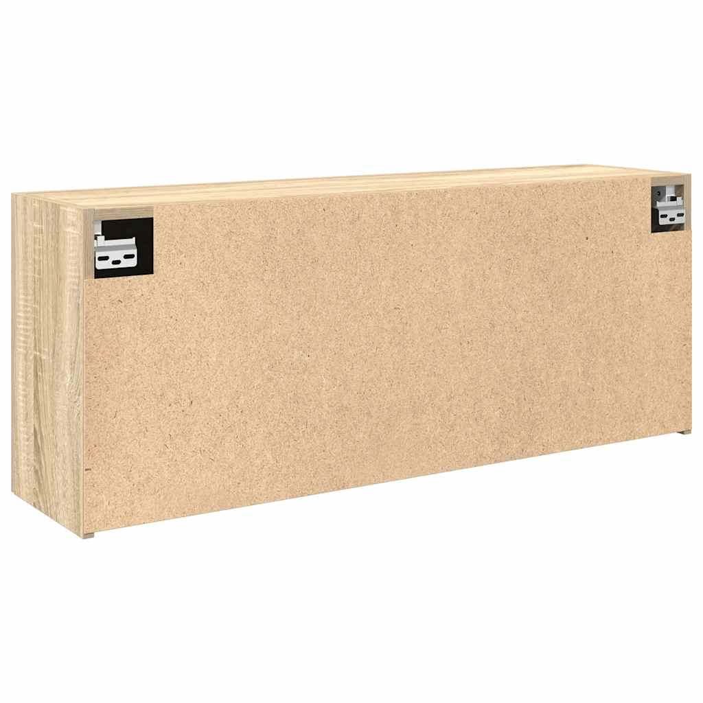 vidaXL Wisząca szafka łazienkowa, dąb sonoma, 100x25x40 cm