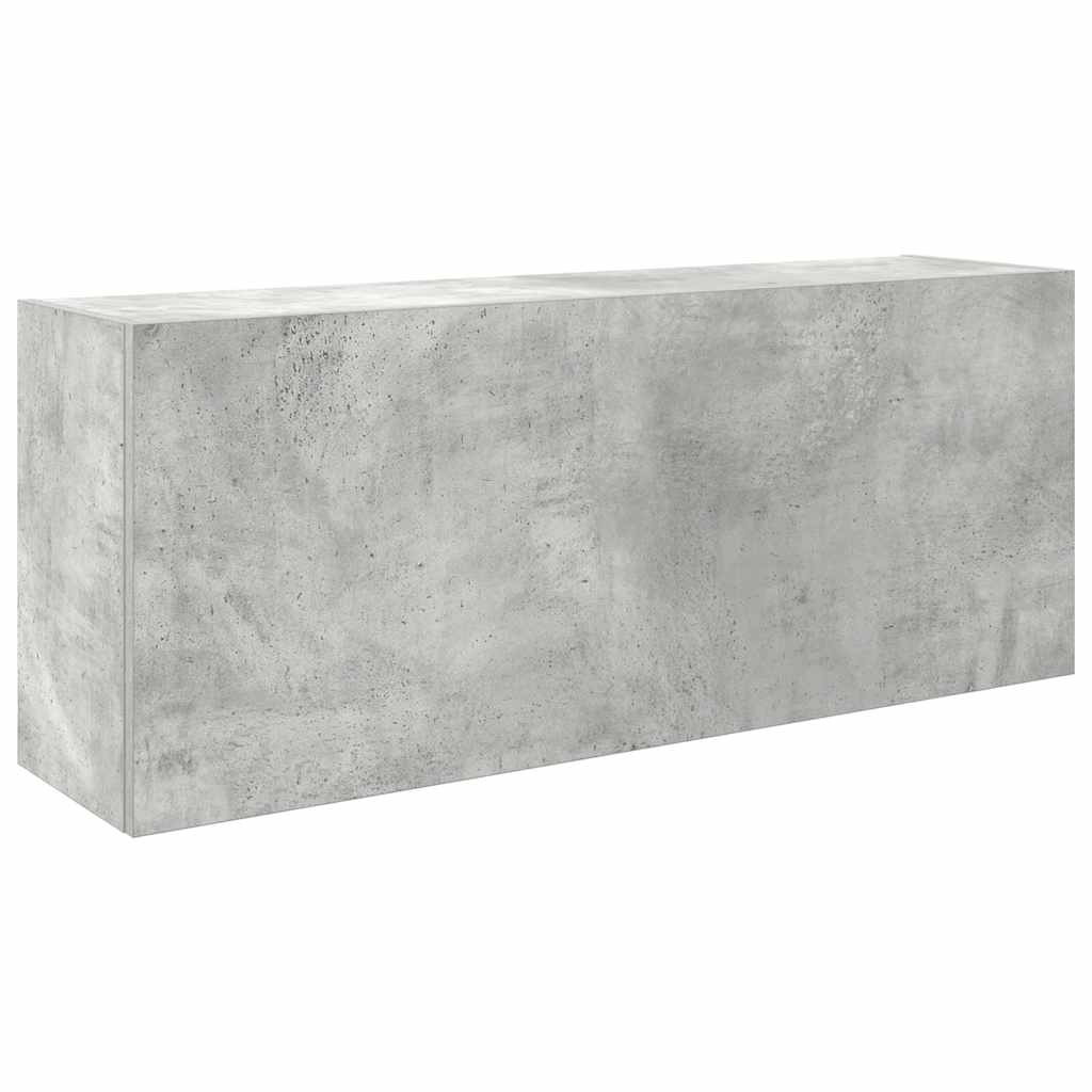 vidaXL Wisząca szafka łazienkowa, szarość betonu, 100x25x40 cm